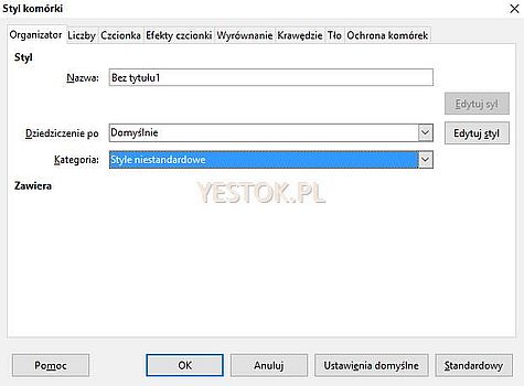 Styl Komórki. Organizator.